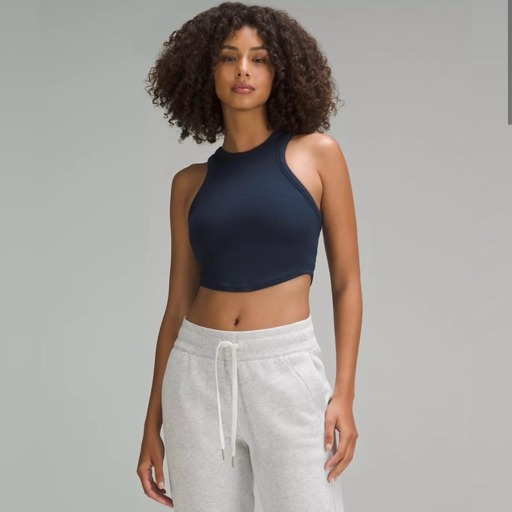Lululemon Hold Tight Cropped Tank - True Navy